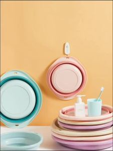 [HCM] Thau Gấp Gọn Chậu Xếp Gọn Silicon Mang Đi Du Lịch Thau Rửa Mặt Cho Sinh Viên Tiện Lợi Đa Năng -GL314