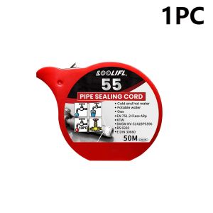 LOOLIFL | 80M LOOLIFL 55 Pipe Sealing Cord Thread Seal String For Water Gas Pipe High Temperature 130℃ Replace PTFE Tape