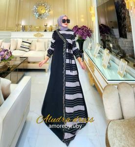 gamis motif simple gamis elegant kekinian produk amore by ruby edisi aludra dress