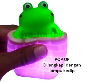 POP UP Mainan Squisy Pencet Nyala Kedip