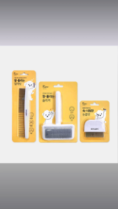 3-in-1 Pet Grooming Comb Set 🐶🐱 | Detangling Brush + Eye Comb + Slicker | Gentle Dandruff & Volume Care | Lightweight 45g | Soft Pins for Dogs & Cats