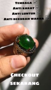 Cincin Pria Batu Zamrud Zimbabwe
