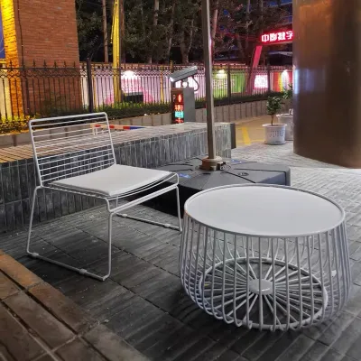 Scandinavian Minimalist Iron Chair For Relax