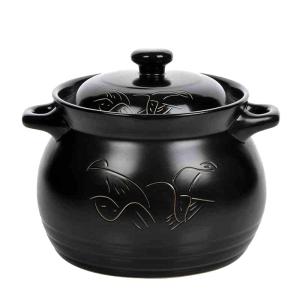 Thickened Ceramic Stew Pot Home Use Lithium Porcelain Soup Can Chicken Stew Meat Stew Commercial Grade Pot for Cooking