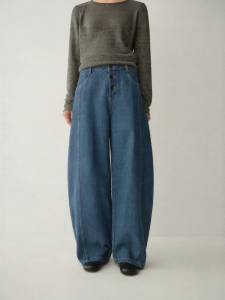 INSIS FEMME | Retro Cotton Short Placket Jeans Women