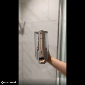 Tempat Sabun Cair Kamar Mandi Tempel Dinding Tembok Liquid Soap Dispenser Cuci Tangan Manual Putih