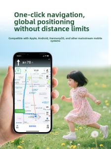 Childrens GPS Locator Tracker Device Baby Elderly Lost Prevention Student Wristband Device Long Battery Life Hanging Rope