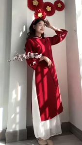 Sẵn hàng Tết 2024 áo dài cách tân thêu siêu hot chất liệu nhung tăm - Áo Dài Đan Linh Áo Dài Cách Tân Ngắn Tay Cho Dịp Lễ Dịch Vụ Áo Dài Truyền Thống Tại Việt Nam - Lazada