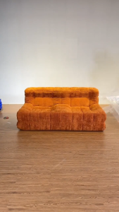 [PRE-ORDER] 2024 Modern Luxury Single Tatami Sofa Bed in Stylish Velvet Compressed Furniture Set for Living Room for Apartment Mall Hotel