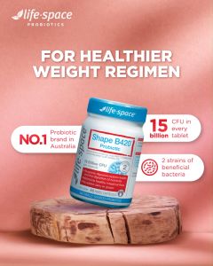 [Weight Management] Life Space Shape B420 Probiotic 60 Capsules (EXP:2025/10) For Diet Lose Weight & Reduce Fat Accumulation Burn Fat 塑身益生菌 助消化大人调理肠胃 - Lazada