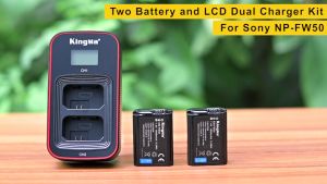 [KingMa] NP-FW50 Camera Replacement Set | Battery | Charger For SONY NEX 3/5/7 SLT-A Alpha Cameras And More - NPFW50 / FW50 / FW 50