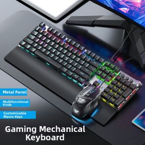 AULA | Punk Style Blue Switch Gaming Mechanical Keyboard