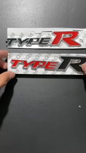 TYPE R Emblem Logo Mobil Honda Bahan Metal Premium Dekorasi Mobil Honda
