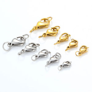 Stainless Steel Lobster Clasp With Jump Rings For Diy Chain Necklace Bracelet Jewelry Making Findings Supplies Connect
