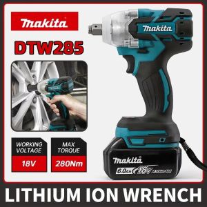 Makita | Makita DTW285 18V Brushless High Torque Impact Wrench For Mechanical Equipment Assembly And Household Nut Disassembly Jobs