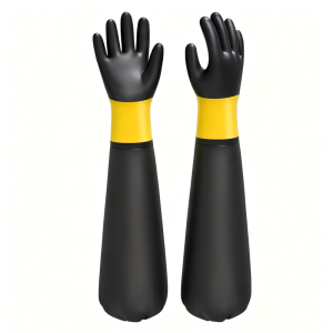 Chemical Resistant Acid and Alkali Proof Long Cuff Thick Rubber Gloves