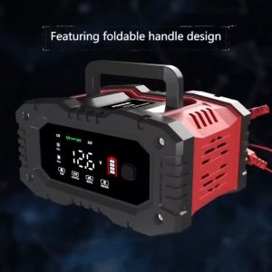 (รุ่นดีสุด) FOXSUR 12V25A เครื่องชาร์จแบตรถยนต์ รุ่นกำลังไฟสูงสุด ชาร์จเร็วที่สุด จั๊มสตาร์ทได้ ที่ชาร์จแบตรถ ทุกชนิด รถยนต์ มอไซค์ รถใหญ่ เรือ สำหรับมืออาชีพ ผ่าน มอก. (6-400Ah / 8 ระบบ)