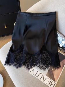 Elegant High Waist Slimming A-Line Skirt