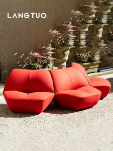 Moooi Kisss Lounge Chair Creative Red Lip Module Sofa Modern Simple Style Customizable Assembly Required Wooden Material
