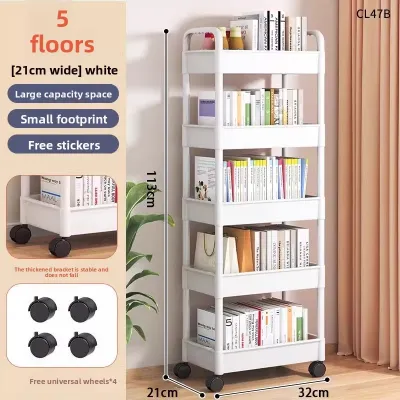 MINGZHIYIFAN | Multifunctional Movable Layered Snack Storage Cart