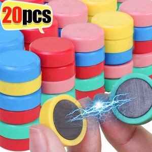 Dizoey Colourful Strong Magnets Round Multi-purpose Fridge DIY Magnet Stickers Magnetic Particles for Office Message Whiteboard Decor