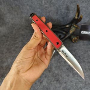 มีดพับอเนกประสงค์ CRKT SEK7190RS วัสดุใบมีด: 8Cr13Mov วัสดุด้ามจับ: เหล็ก 420 ฝัง G10