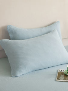 Pure Cotton Double Layer Pillowcase Vintage Style Inner Core Pillow Cover for Men And Women Machine Washable Bedding Accessories