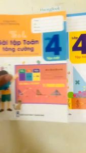 Sách - Combo Vở Ô li Bài Tập Toán Tăng Cường lớp 4 - tập 1 + 2 ( Kết Nối ) - BT
