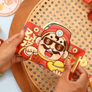 2024 Long Long Way New Design Creative Dragon Year Chinese New Year Large Red Packet Angpao Envelope Angpau CNY Angpow