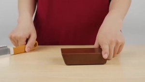 German walnut straight edge hob sharpener using industrial diamond angle technology