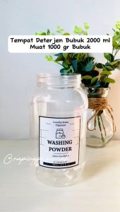Laundry Organizer Tempat Deterjen Bubuk 1000 gram 1 kg - Putih Estetik
