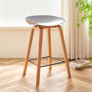 DANBIYIN | Modern Minimalist Creative Bar Stool Solid Oak