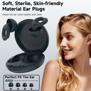 Ear Plugs for Sleeping 30dB Noise Cancellin Reusable Silicone Earplug Hearing Protection for Concert Sleep Snoring Noise EarPlug