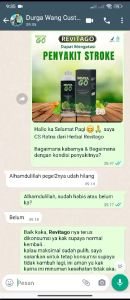 3 botol Revitago  atasi stroke ringan dan berat hipertensi syaraf kejepit