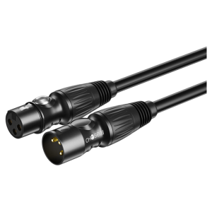 Choseal | XLR Male to Female Balanced Cable 3-Pin Dual Cannon for Live Streaming Condenser Microphone