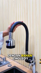 Flusso Keran Angsa Flexible 1/2 Inch Kran Sink Wastafek Dapur Fleksibel Kepala On Off