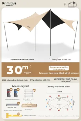 The Primitive | Waterproof Sun Shelter Tent Large