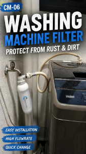 ClearLiving CM-06 Washing Machine Water Filter | Rust Dirt Sediment & Chlorine Filter | Easy DIY Install