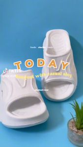 Sandal Wanita Wedges Sendal Selop Tinggi EVA Jelly Karet Kekinian Antislip Empuk Ringan Premium
