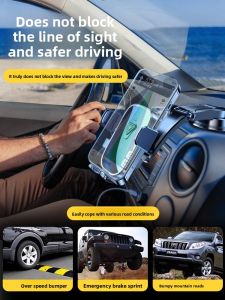 MONLEYTA | Universal Car Windshield Mount Phone Holder Germany Design Navigation Dashboard Suction Cup Type Vehicle Universal Non-obstructive