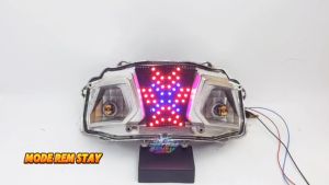 Stoplamp Running Freego Gen 1 X Mode Lampu Rem LED Motor Variasi One Custom Modify