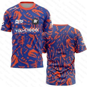 2025 ฤดูร้อนใหม่ esports ชายฤดูร้อนชุด Breathable 3D พิมพ์เสื้อยืดแขนสั้น PRX ทีมพัดลม Jersey