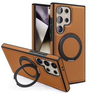 360 Rotating Metal Ring Stand Magnetic Case for Samsung Galaxy S26 S25 S24 Ultra S23 S22 Plus S26Ultra S 24 Magsafe Holder Cover