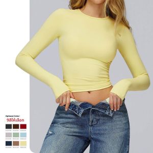 Elastic Breathable Tight Sportswear Top for Running Fitness Pilates Yoga Fall Winter