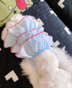 zhongku Pet Kitten Puppy Sky Blue Suspender Skirt with Silky Fabric Dog Cat Elegant Outdoor Dress Shihtzu Poodle Teddy