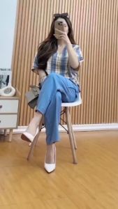 Celana Cargo Wanita Kulot Rayon Higwaist: Kualitas Tinggi & Desain Modern