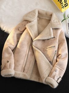 JIARONG | Thickened Fleece Wool Lined Suede Coat