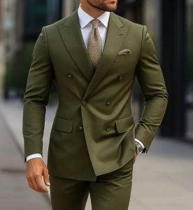 Fashionable Elegant Mens Suit 2 Pieces Set Red Jacket Pant Wedding Groom Tuxedo Classic Mens Tailored
