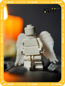 Trendy Playable Adult Gift Building Blocks Super Posable Third Party Angel Wings Assembly Figure Collectible Toy for Teens And Adults