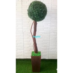 Pohon Plastik Pohon Bola T160 Latex Pot Tembaga Dekorasi Ruangan Kantor